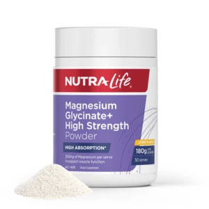 (PRE ORDER) Nutralife Magnesium Glycinate+ High Strength Citrus Powder 180g shelf life 2yrs
